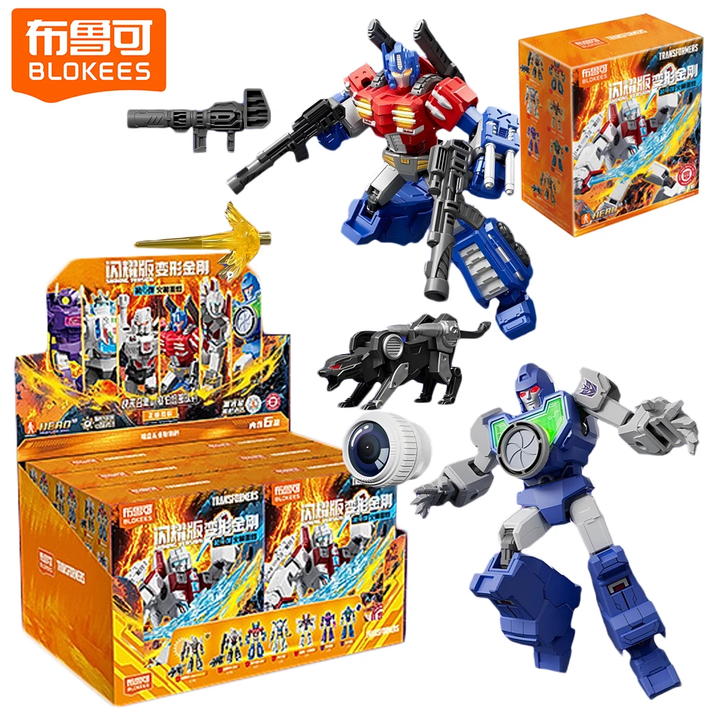 Оригинальные игрушки-роботы Blokees Transformers Blind Box, светящаяся версия, Оптимус Прайм, Мегатрон, коллекционные фигурки, украшение для интерьера, подарки для детей
Оригинальные игрушки-роботы Blokees Transformers Blind Box, светящаяся версия, Оптимус Прайм, Мегатрон, коллекционные фигурки, украшение для интерьера, подарки для детей