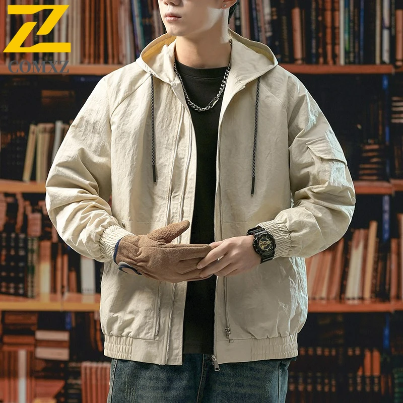 COMXZ Plus Size Mens Jacket New Fashion Classics Hooded Camping Coat High Quality Travel Windproof Spring Autumn New Coats
COMXZ Plus Size Mens Jacket New Fashion Classics Hooded Camping Coat High Quality Travel Windproof Spring Autumn New Coats