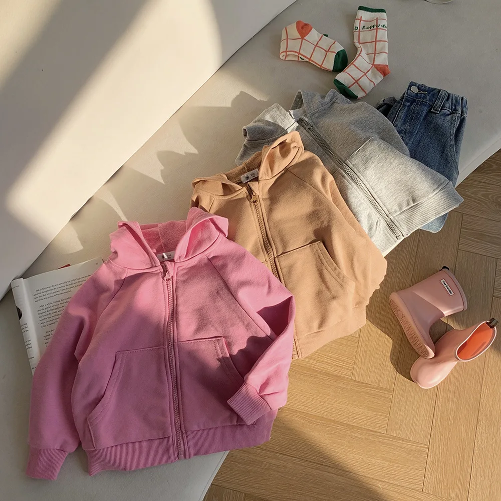 Children's hoodie coat 2024 spring and autumn new boys and girls fashion hoodie pocket coat jacket girls hooded outside
Children's hoodie coat 2024 spring and autumn new boys and girls fashion hoodie pocket coat jacket girls hooded outside