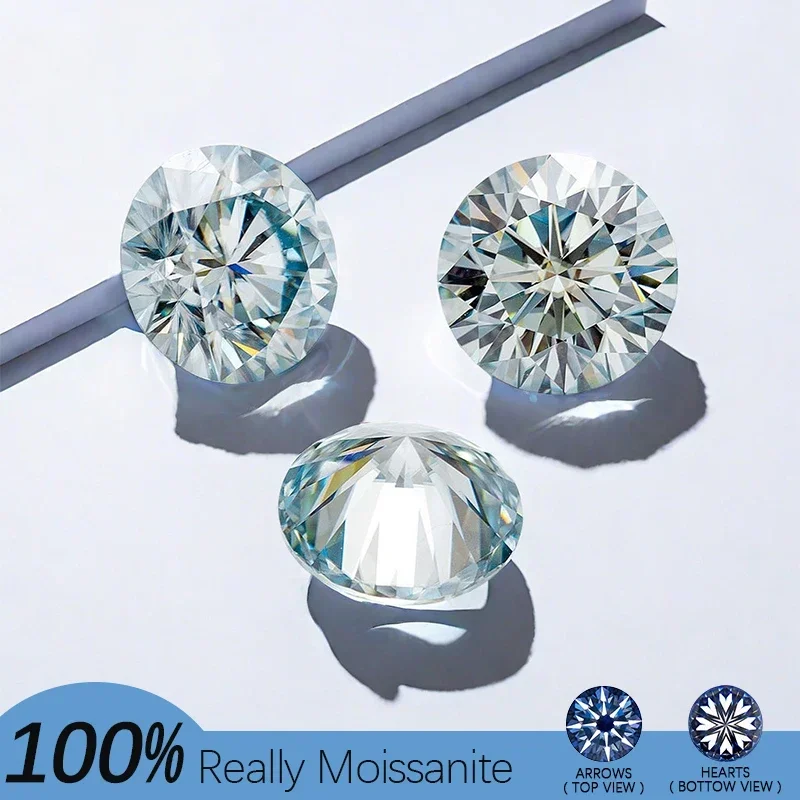 Round Aqua Blue Brilliant Cut Moissanite 1.2ct 7mm Loose Stone 8 Hearts 8 Arrows VVS1 Gem for Jewelry Making Beads
Round Aqua Blue Brilliant Cut Moissanite 1.2ct 7mm Loose Stone 8 Hearts 8 Arrows VVS1 Gem for Jewelry Making Beads