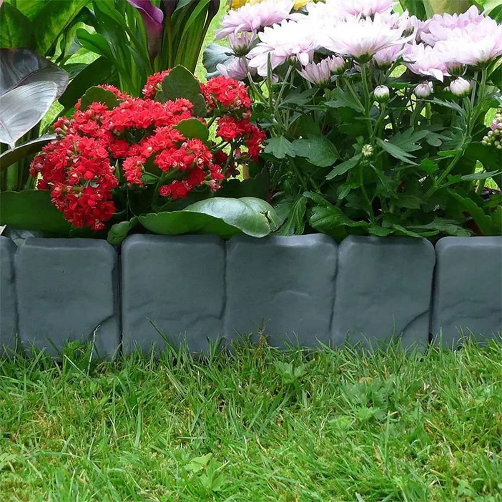 10pcs Fence Cobblestone Stone Effect Flower Bed Garden Edge Lawn Edging Plant Border
10pcs Fence Cobblestone Stone Effect Flower Bed Garden Edge Lawn Edging Plant Border