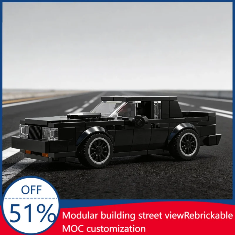 201 Pcs MOC Urban Black Supercar Display Stand Model DIY Building Block Technology Assembly Creative Type Toy Kid Birthday Gifts
201 Pcs MOC Urban Black Supercar Display Stand Model DIY Building Block Technology Assembly Creative Type Toy Kid Birthday Gifts