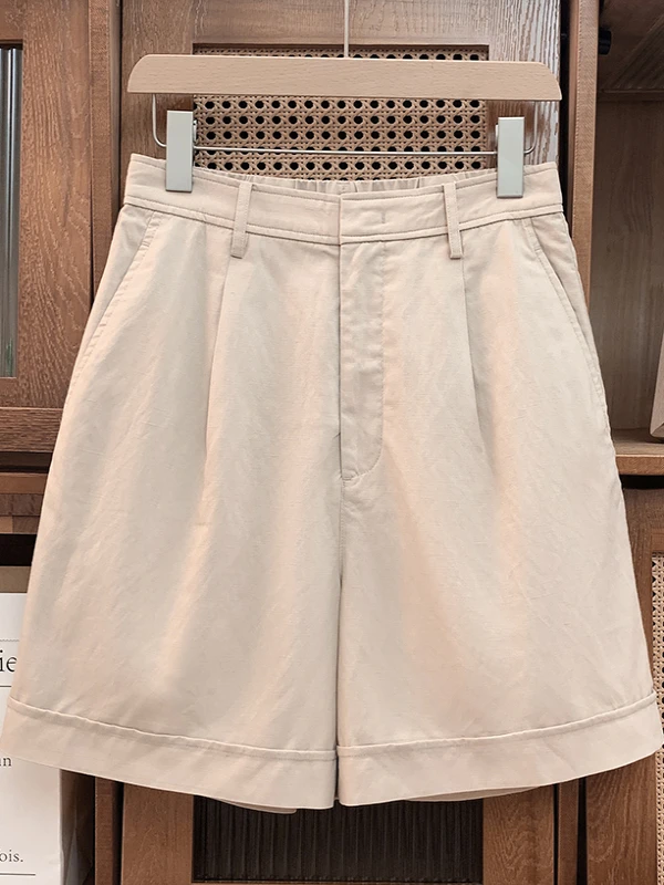 Свободные льняные широкие брюки с высокой талией, летний сезон, повседневная одежда Five Inch orts Cut Label Bule для женщин
Свободные льняные широкие брюки с высокой талией, летний сезон, повседневная одежда Five Inch orts Cut Label Bule для женщин