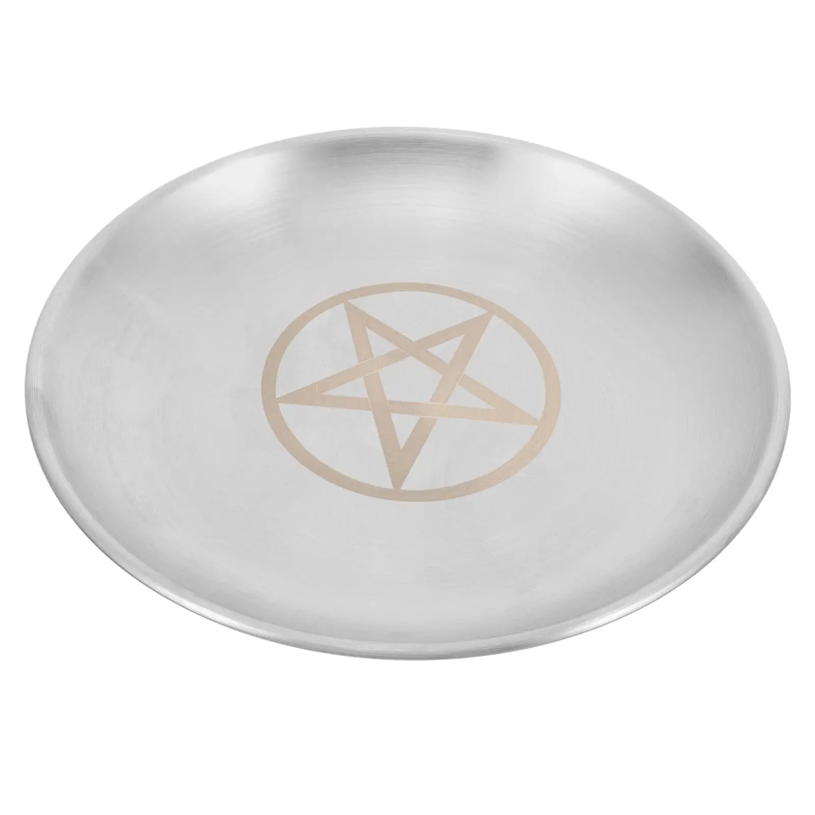 Pentacle Gold Plate Offering Dish Wiccan Candle Holders Tray Pentagram Pattern Stainless Steel Religious Ceremonies LED Lighting
Pentacle Gold Plate Offering Dish Wiccan Candle Holders Tray Pentagram Pattern Stainless Steel Religious Ceremonies LED Lighting