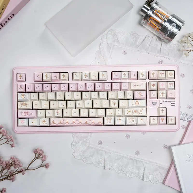 Angel's Lie Pink Girl Keycap PBT High-value Five-sided Sublimation New Original Adapted Mechanical Keyboard
Angel's Lie Pink Girl Keycap PBT High-value Five-sided Sublimation New Original Adapted Mechanical Keyboard