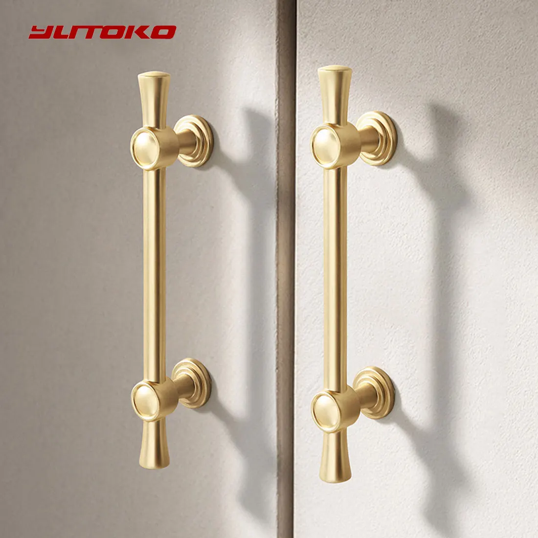 YUTOKO Gold Door Handles Modern Zinc Alloy Black Kitchen Chinese Cabinet Handles Solid Drawer Knobs Fashion Furniture Hardware
YUTOKO Gold Door Handles Modern Zinc Alloy Black Kitchen Chinese Cabinet Handles Solid Drawer Knobs Fashion Furniture Hardware