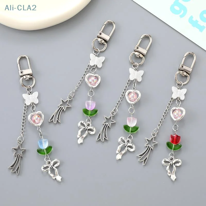 Adorable Fashion Y2K Bow Keychain with Lily of the Valley Detail; Perfect for Bag Pendants
Adorable Fashion Y2K Bow Keychain with Lily of the Valley Detail; Perfect for Bag Pendants