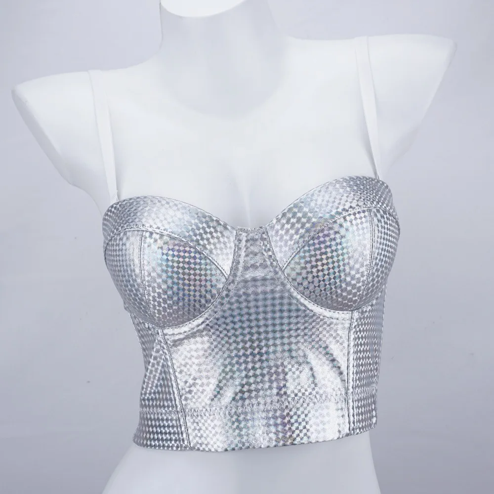 Fashion Nightclub Sexy Body Shaping Fluorescent Color Leather Inner Tube Top Outer Wear Vest Style Fishbone Bra
Fashion Nightclub Sexy Body Shaping Fluorescent Color Leather Inner Tube Top Outer Wear Vest Style Fishbone Bra