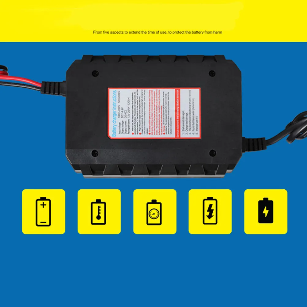-20A Motorcycle Battery Charger 12V 20A Battery Charger Automotive Reverse Connection Overheat Low Voltage Short
-20A Motorcycle Battery Charger 12V 20A Battery Charger Automotive Reverse Connection Overheat Low Voltage Short