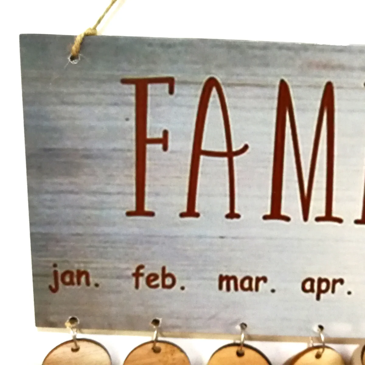Wooden Calendar Birthday Reminder Wall Plaque 1 Plaque 25 Round Discs 25 Heart Discs 50 Iron Loops Family Friends Home
Wooden Calendar Birthday Reminder Wall Plaque 1 Plaque 25 Round Discs 25 Heart Discs 50 Iron Loops Family Friends Home