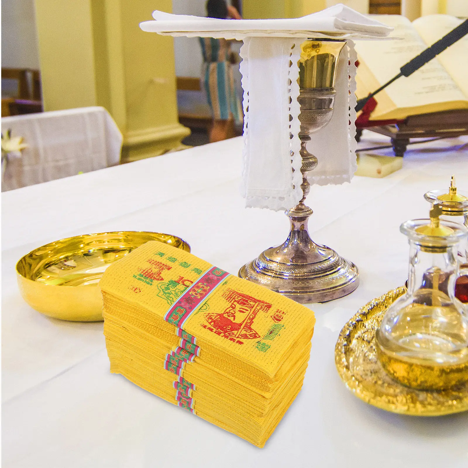 12 Bundles Traditional Chinese Ancestral Money Paper Banknotes for Funeral Worship Sacrifice Ceremonies Heaven Banknotes Burning
12 Bundles Traditional Chinese Ancestral Money Paper Banknotes for Funeral Worship Sacrifice Ceremonies Heaven Banknotes Burning