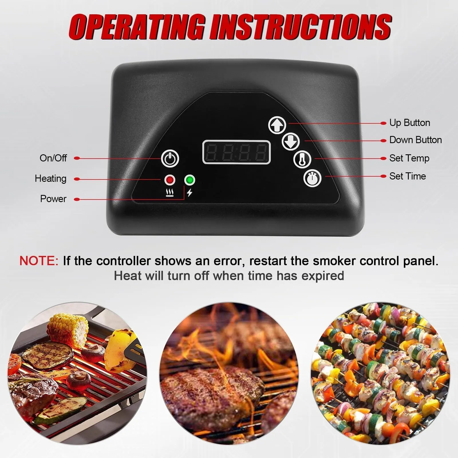 Digital Smoker Control Panel Kit 9907160014 For Masterbuilt Digital Electric Smoker Control Panel Smoker Grill Replacement Part
Digital Smoker Control Panel Kit 9907160014 For Masterbuilt Digital Electric Smoker Control Panel Smoker Grill Replacement Part