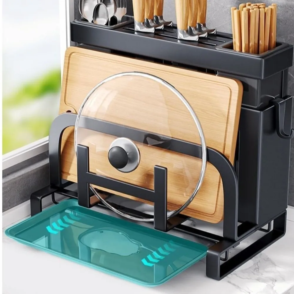 With Drainer Kitchen Storage Rack Wall Mount Chopstick Organization Pot Lid Holder Cutting Board Holder Kitchen Countertop
With Drainer Kitchen Storage Rack Wall Mount Chopstick Organization Pot Lid Holder Cutting Board Holder Kitchen Countertop