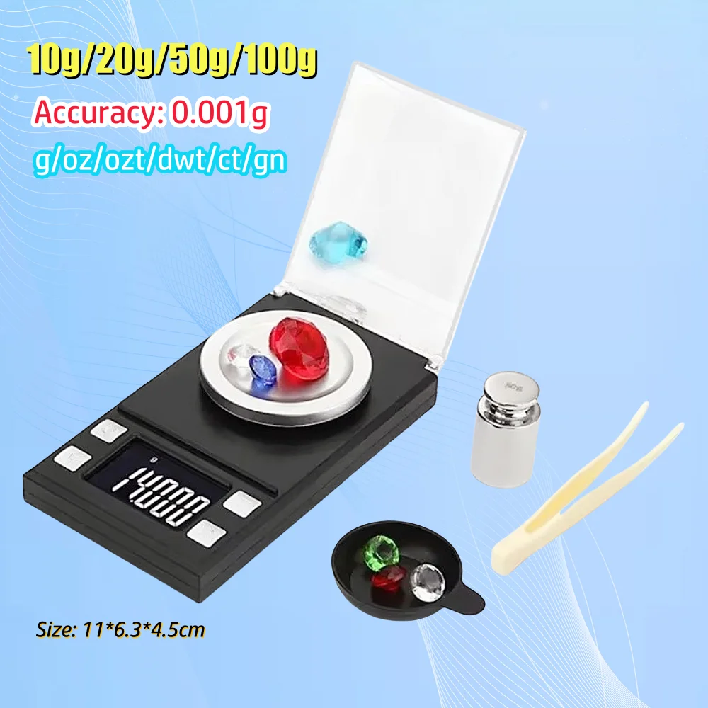 100g/50g/20g/10g Jewels Electronic Scale 0.001 Accuracy Digital Jewelry Pearl Scale Portable Medicinal Herbs Lab Weight Scale
100g/50g/20g/10g Jewels Electronic Scale 0.001 Accuracy Digital Jewelry Pearl Scale Portable Medicinal Herbs Lab Weight Scale