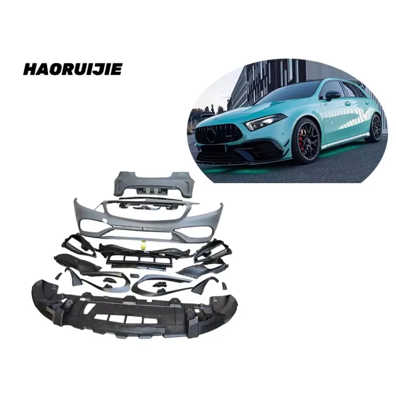 BR Facelift Body Kits Front and Rear Bumper Modifications Body Kit for A-Class W176 Late Change to A45 AMG 2019-
BR Facelift Body Kits Front and Rear Bumper Modifications Body Kit for A-Class W176 Late Change to A45 AMG 2019-