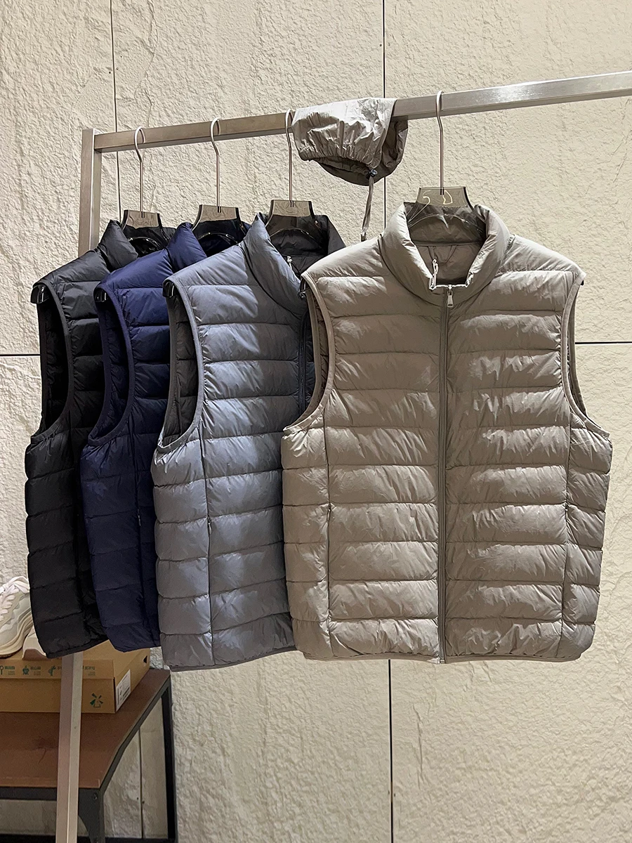 Premium 90 White Duck down Vest Men's Lightweight Casual Sport Portable Collarless Jacket Autumn Winter Warm Fashionable
Premium 90 White Duck down Vest Men's Lightweight Casual Sport Portable Collarless Jacket Autumn Winter Warm Fashionable