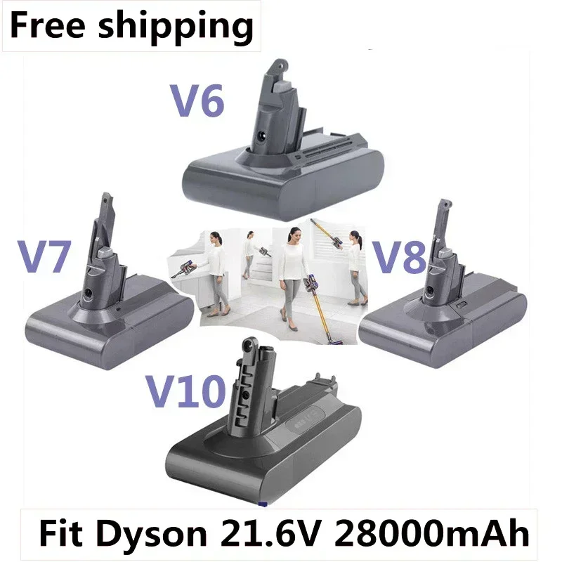 2025 Original 21.6V 28000mAh Li-ion Battery for Dyson V6/V7/V8/V10 DC62 DC74 SV09 SV07 SV03 965874-02 Vacuum Cleaner Battery L30
2025 Original 21.6V 28000mAh Li-ion Battery for Dyson V6/V7/V8/V10 DC62 DC74 SV09 SV07 SV03 965874-02 Vacuum Cleaner Battery L30