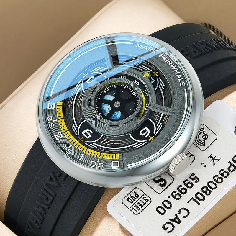 Mark Fairwhale Fashion Earth Dial Quartz Men's Watch Silicone Strap Sport Waterproof Watch for man reloje hombre
Mark Fairwhale Fashion Earth Dial Quartz Men's Watch Silicone Strap Sport Waterproof Watch for man reloje hombre