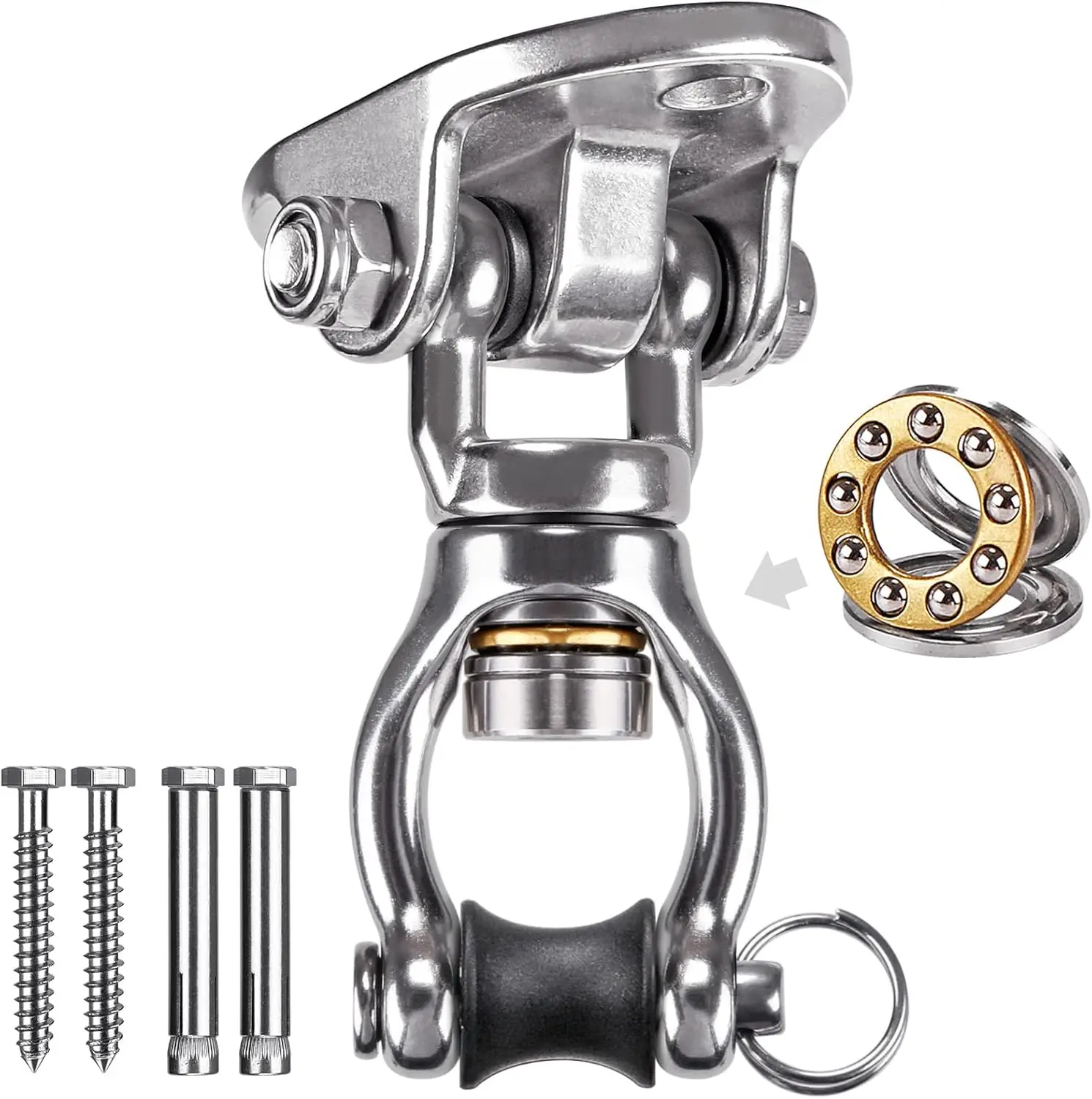 Heavy Duty Swing Hanger With Bearing Swivel 1200 Lb Acity Stainl Steel Swing Hook Ceiling Swing Mount Indoor Outdoor Swing
Heavy Duty Swing Hanger With Bearing Swivel 1200 Lb Acity Stainl Steel Swing Hook Ceiling Swing Mount Indoor Outdoor Swing