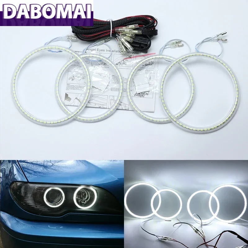 Ultra Bright SMD White LED Angel Eyes Ring Kit Daytime Running Light for BMW 3 Series E46 Convertible Coupe Cabrio 2004-2006 
Ultra Bright SMD White LED Angel Eyes Ring Kit Daytime Running Light for BMW 3 Series E46 Convertible Coupe Cabrio 2004-2006