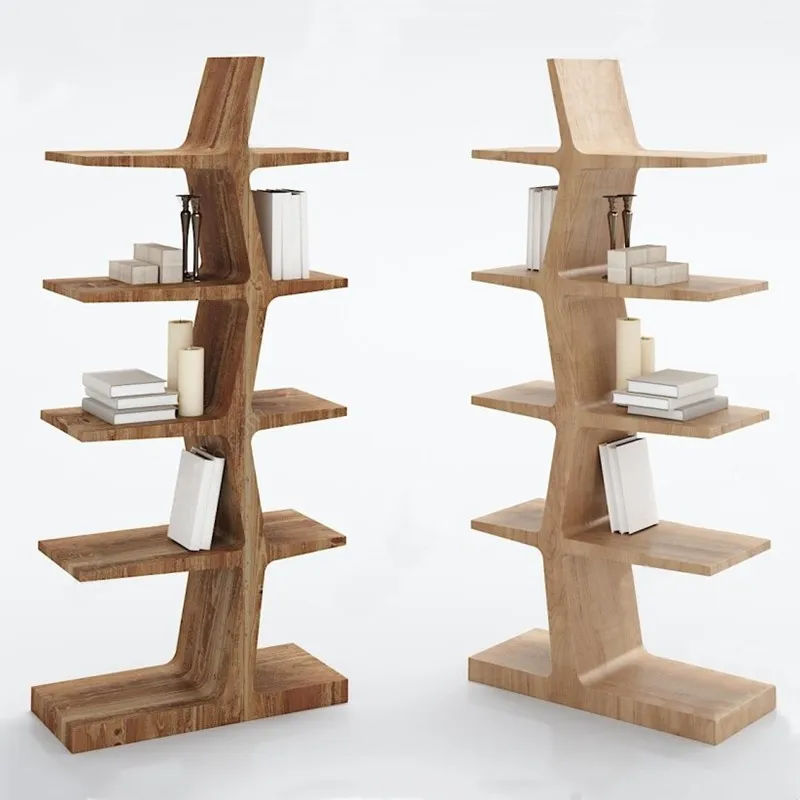 Bookshelf Creative Art Floor-to-ceiling Bookcase Modern Simple Walnut Color Shelf Bogu Shelf
Bookshelf Creative Art Floor-to-ceiling Bookcase Modern Simple Walnut Color Shelf Bogu Shelf