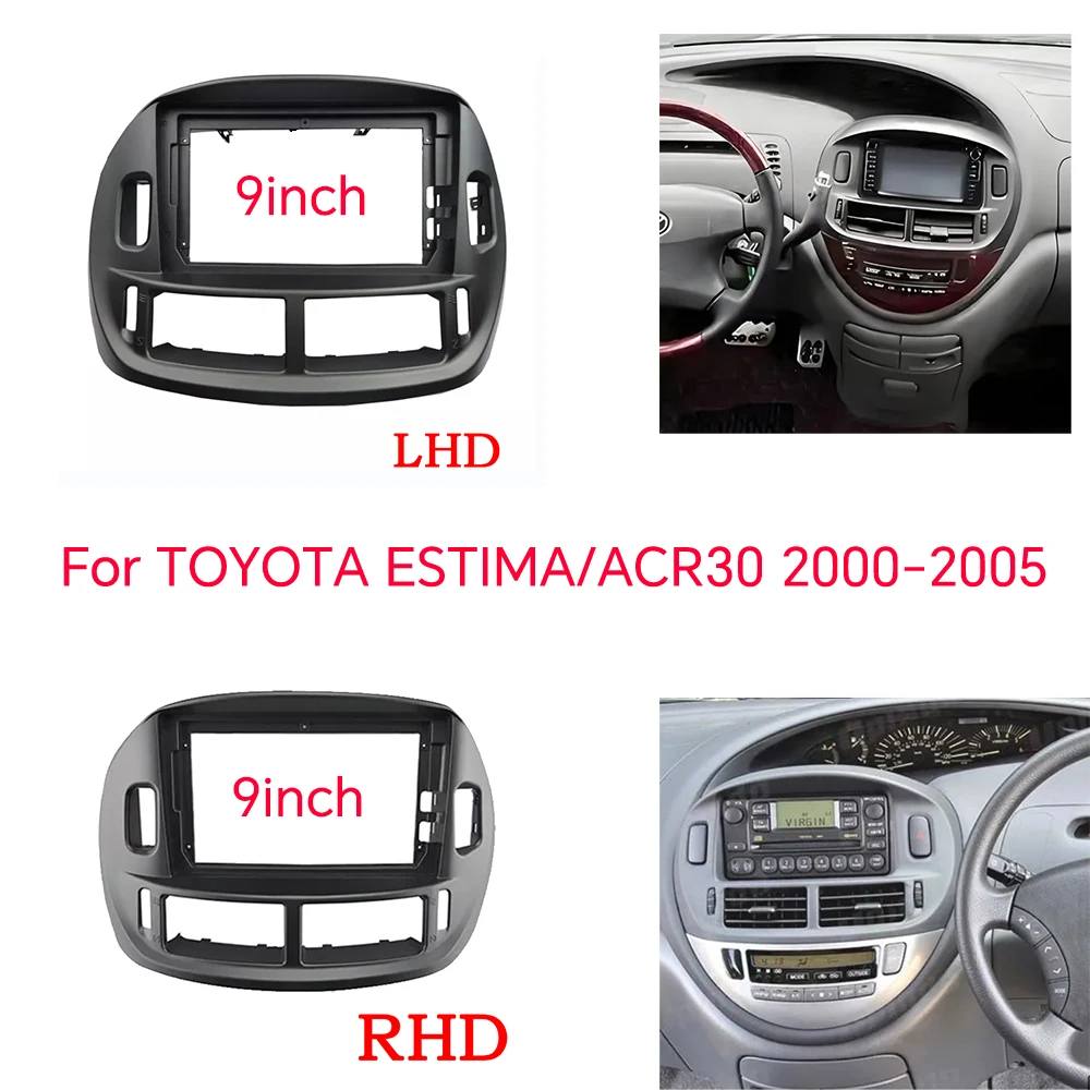9 INHC Car Radio Head Unit Fascia For TOYOTA ESTIMA/ACR30 2000-2005 Auto Stereo Plastic Panel Mount Bezel Faceplate Frame Kit
9 INHC Car Radio Head Unit Fascia For TOYOTA ESTIMA/ACR30 2000-2005 Auto Stereo Plastic Panel Mount Bezel Faceplate Frame Kit