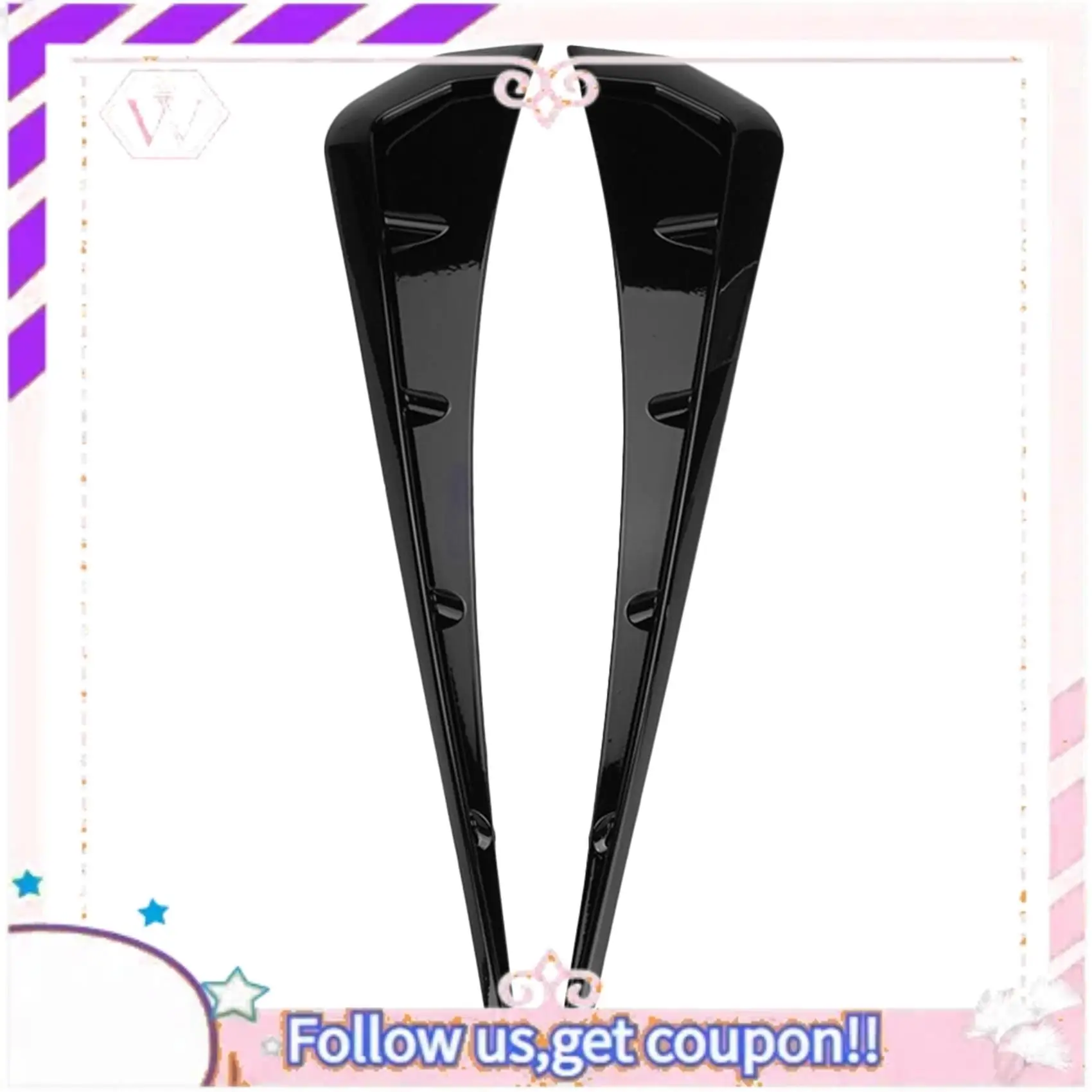 Portable 2 Set Car Accessories: 1 Set Armrest Box Protective Covers & 1 Set Black ABS Fender Vent Covers
Portable 2 Set Car Accessories: 1 Set Armrest Box Protective Covers & 1 Set Black ABS Fender Vent Covers