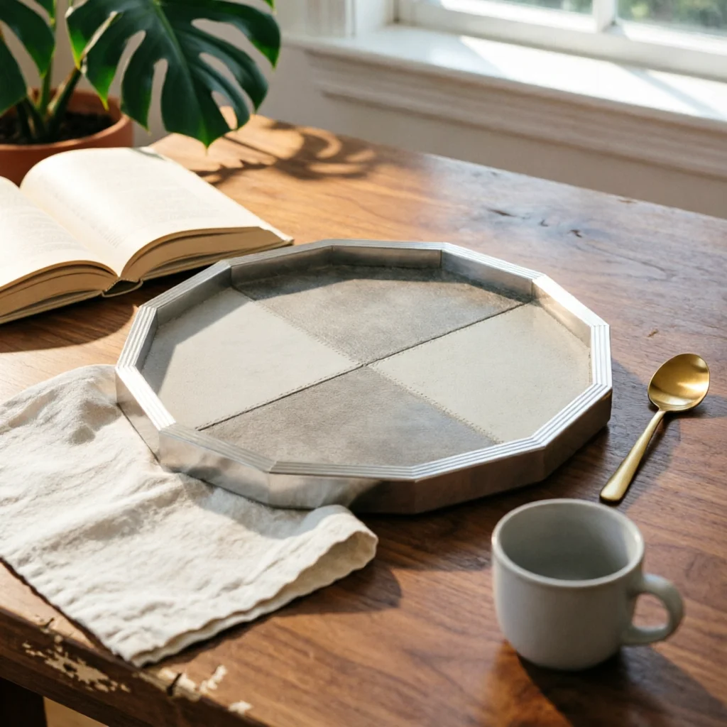 Decorative Tabletop Tray Mixed Texture Design Decor Tray Tableware Long-Lasting Raised Edges for Living Room
Decorative Tabletop Tray Mixed Texture Design Decor Tray Tableware Long-Lasting Raised Edges for Living Room