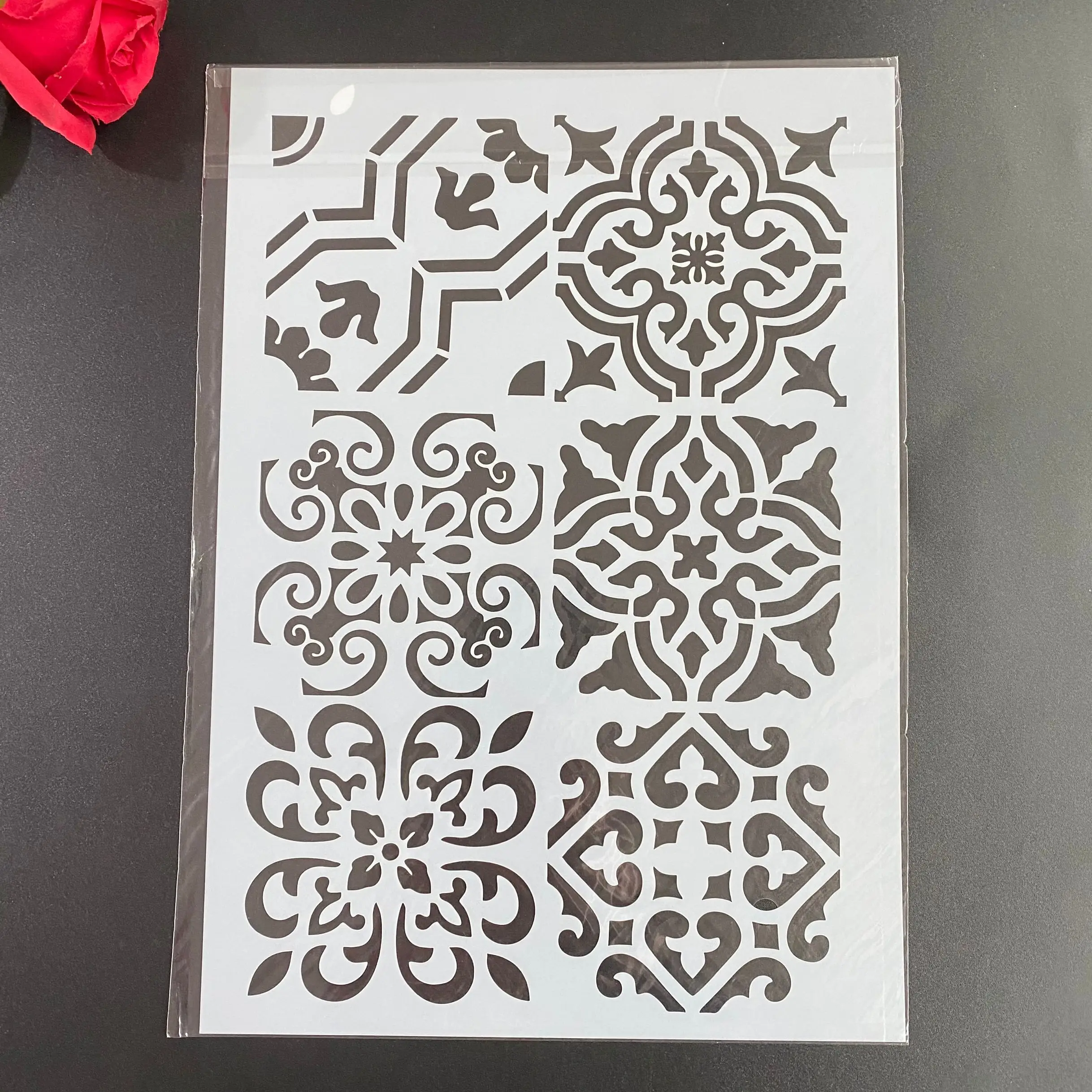 A4 Retro pattern DIY Stencils Wall Painting Scrapbook Coloring Embossing Album Decorative Paper Card Template,wall 29 *21cm
A4 Retro pattern DIY Stencils Wall Painting Scrapbook Coloring Embossing Album Decorative Paper Card Template,wall 29 *21cm