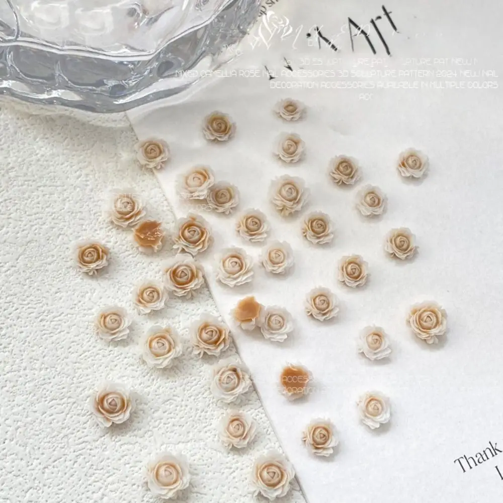 50 Pcs Resin Gradient Rose Rose Flower Nails Accessories 6mm+8mm 3D Mixed Size Nail Art Decoration Carving Camellia Flowers
50 Pcs Resin Gradient Rose Rose Flower Nails Accessories 6mm+8mm 3D Mixed Size Nail Art Decoration Carving Camellia Flowers