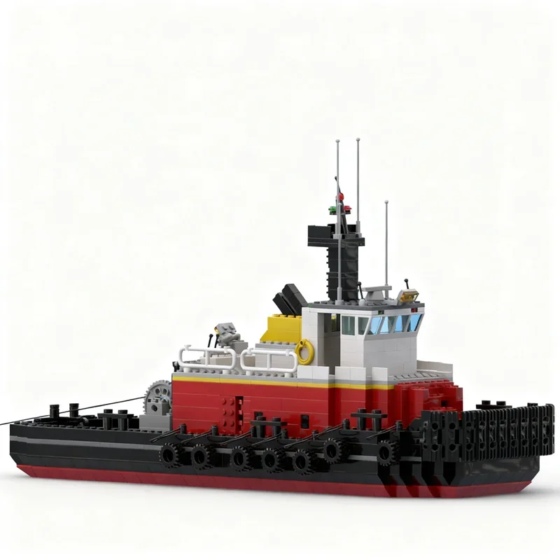 NEW 805PCS MOC City Engineering Modular Maritime Tugboat Model DIY Creative Ideas Display Assembly Building Blocks Birthday Gift
NEW 805PCS MOC City Engineering Modular Maritime Tugboat Model DIY Creative Ideas Display Assembly Building Blocks Birthday Gift