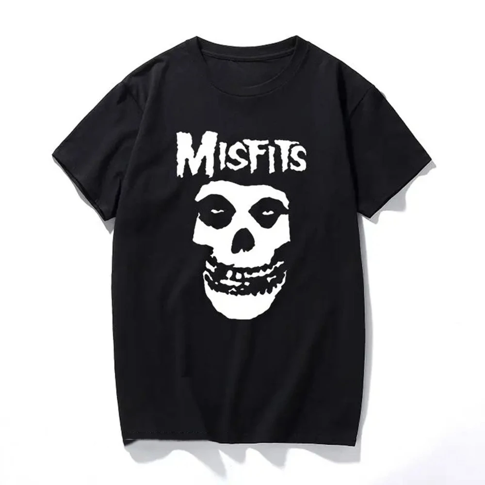 New Men's Hip-Hop Punk Skull Misfits Brand Cotton Short-Sleeve T-Shirt Cool Design Male Summer Basic Tops
New Men's Hip-Hop Punk Skull Misfits Brand Cotton Short-Sleeve T-Shirt Cool Design Male Summer Basic Tops