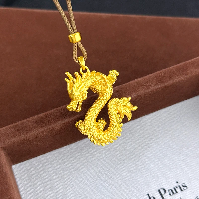 Luxury 100% Real 24K Gold Dragon Pendant, Flying Dragon In The Sky Charm, Necklace For Men Women Birthday Gift
Luxury 100% Real 24K Gold Dragon Pendant, Flying Dragon In The Sky Charm, Necklace For Men Women Birthday Gift