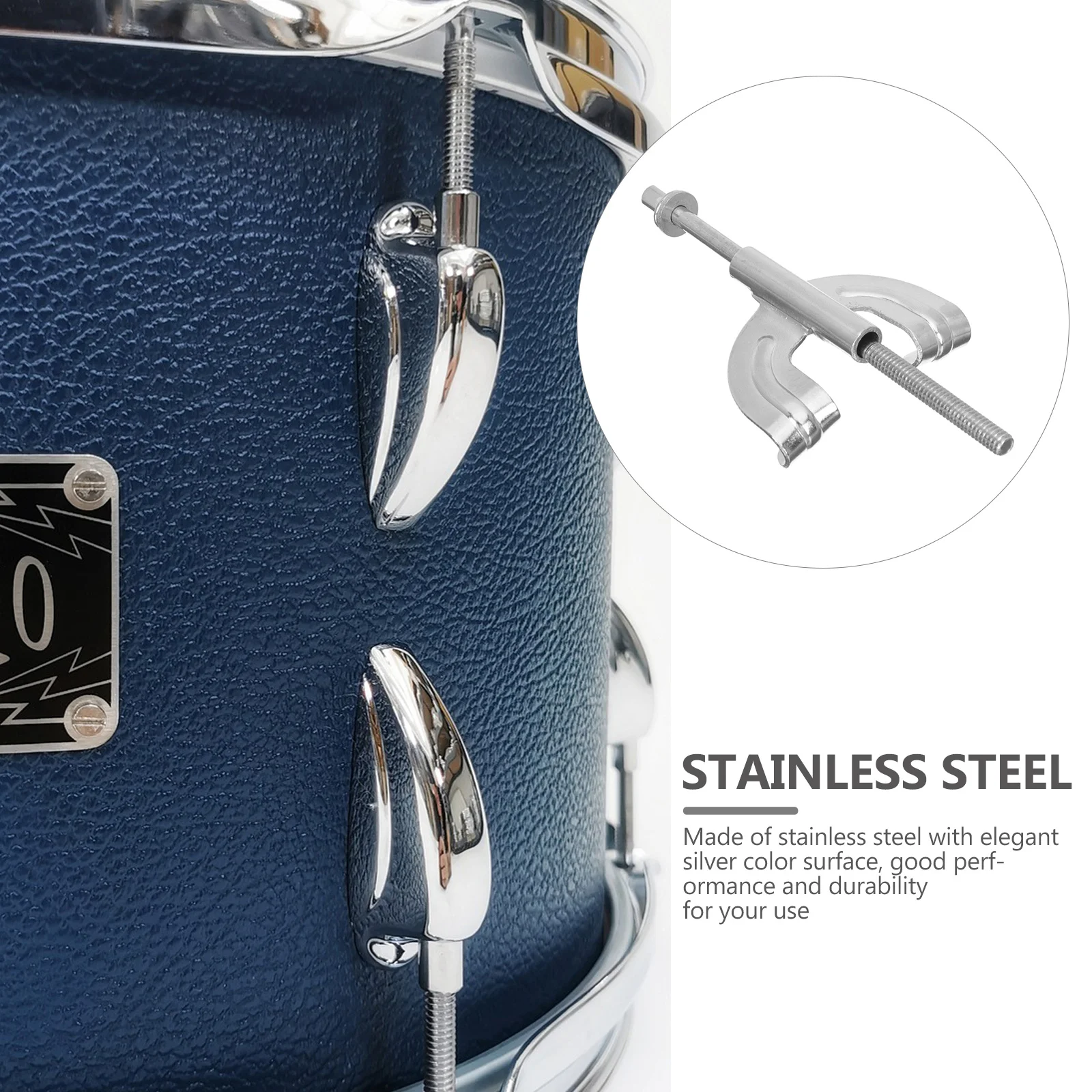 Circle Fixing Accessories Stainless Steel Silver Snare Drum Lugs Connector Durable Replacement Parts For Drum Set Tom Bass
Circle Fixing Accessories Stainless Steel Silver Snare Drum Lugs Connector Durable Replacement Parts For Drum Set Tom Bass