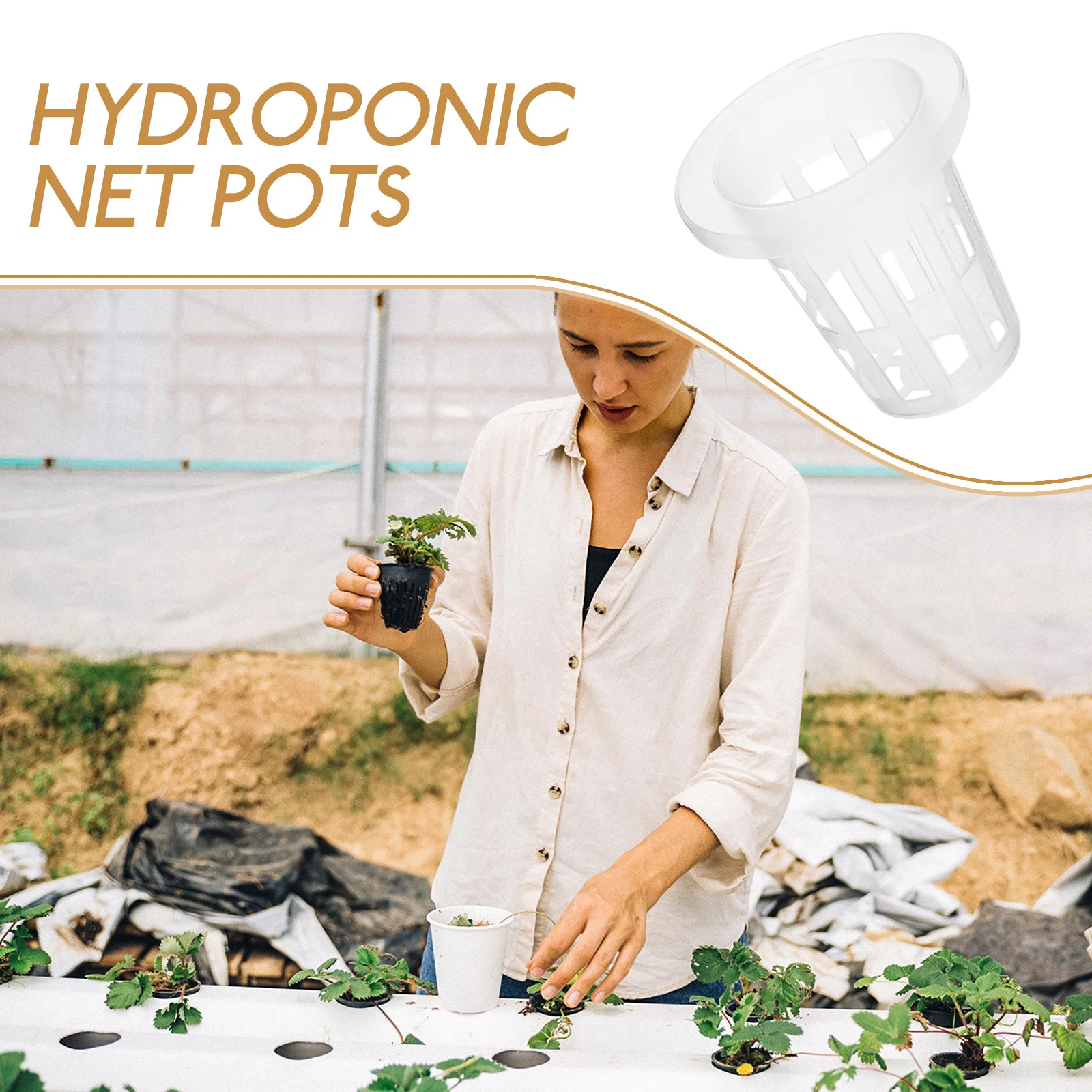 50pcs Hydroponic Vegetable Planting Baskets Net Cups for Balcony Gardening Flower Nursery Soil Pebbles Media Suitable
50pcs Hydroponic Vegetable Planting Baskets Net Cups for Balcony Gardening Flower Nursery Soil Pebbles Media Suitable