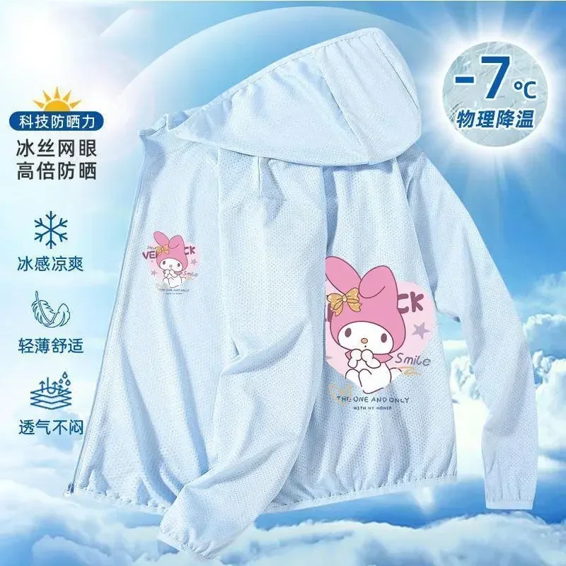 Anime Sanrio Hello Kitty Friends Cinnamoroll Kuromi Children Sunscreen Jacket Cute Cartoon Breathable UV Protection Hooded Coat
Anime Sanrio Hello Kitty Friends Cinnamoroll Kuromi Children Sunscreen Jacket Cute Cartoon Breathable UV Protection Hooded Coat