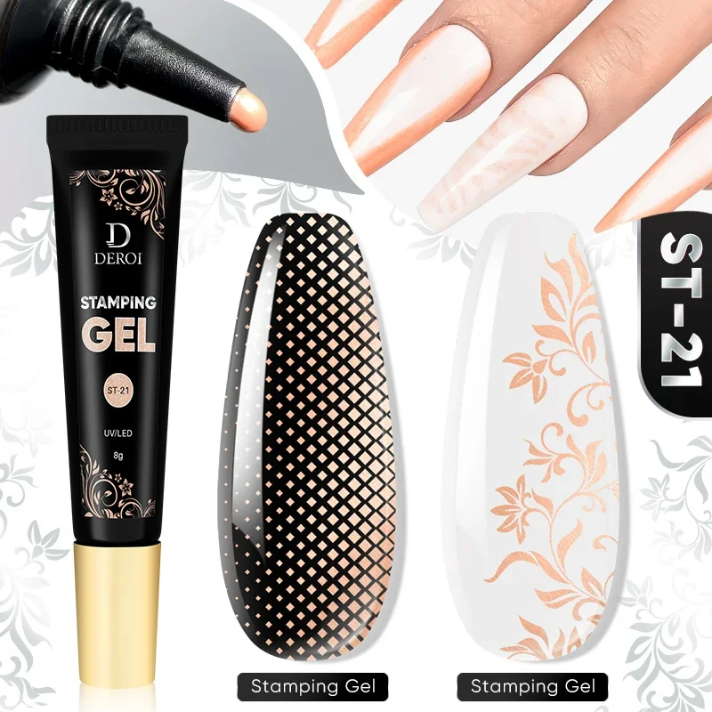 Hot Nail Stamping Gel Polish Dark Black White Nail Printing Polish UV Gel Soak Off Varnish for Starters Nail Plate Design 8g
Hot Nail Stamping Gel Polish Dark Black White Nail Printing Polish UV Gel Soak Off Varnish for Starters Nail Plate Design 8g