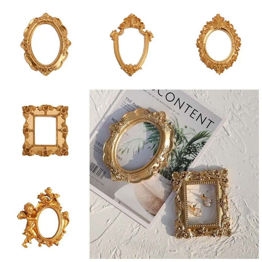 Retro DIY Golden Photo Frame Wall Hanging Handmade European Wooden Frame Resin European Style Display Stand Ornaments Home Decor
Retro DIY Golden Photo Frame Wall Hanging Handmade European Wooden Frame Resin European Style Display Stand Ornaments Home Decor