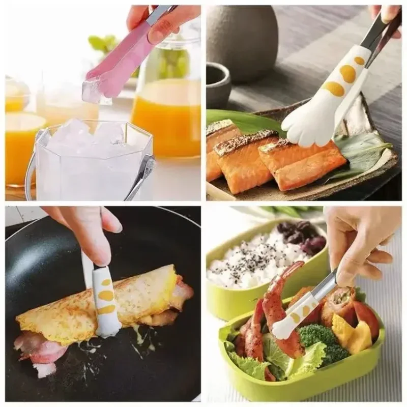 Cat Paw Shape Food Tongs Cute Cartoon Meal Tongs Stainless Steel Barbecue Tongs Sandwich Baking Clip Kitchen Gadgets
Cat Paw Shape Food Tongs Cute Cartoon Meal Tongs Stainless Steel Barbecue Tongs Sandwich Baking Clip Kitchen Gadgets