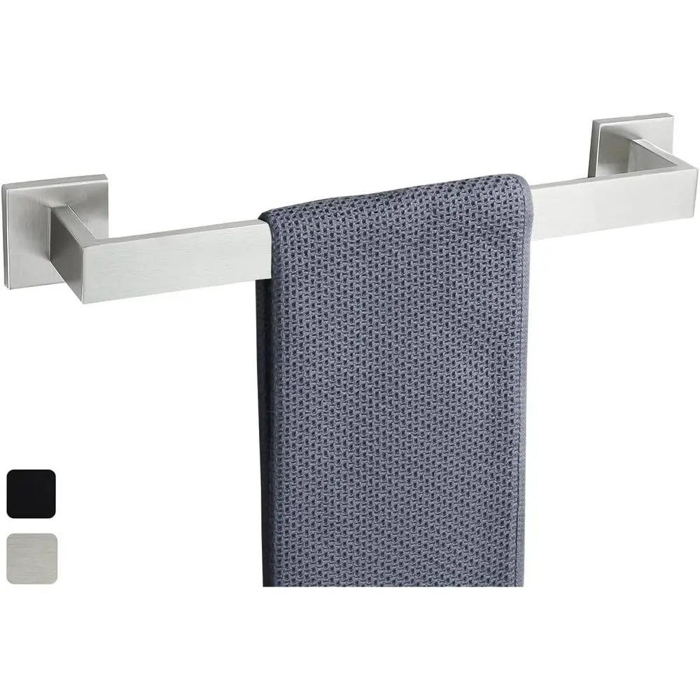 16 Inch Wall Mounted Towel Bar, Brushed Nickel Finish, Square Design Kitchen Towel Holder
16 Inch Wall Mounted Towel Bar, Brushed Nickel Finish, Square Design Kitchen Towel Holder