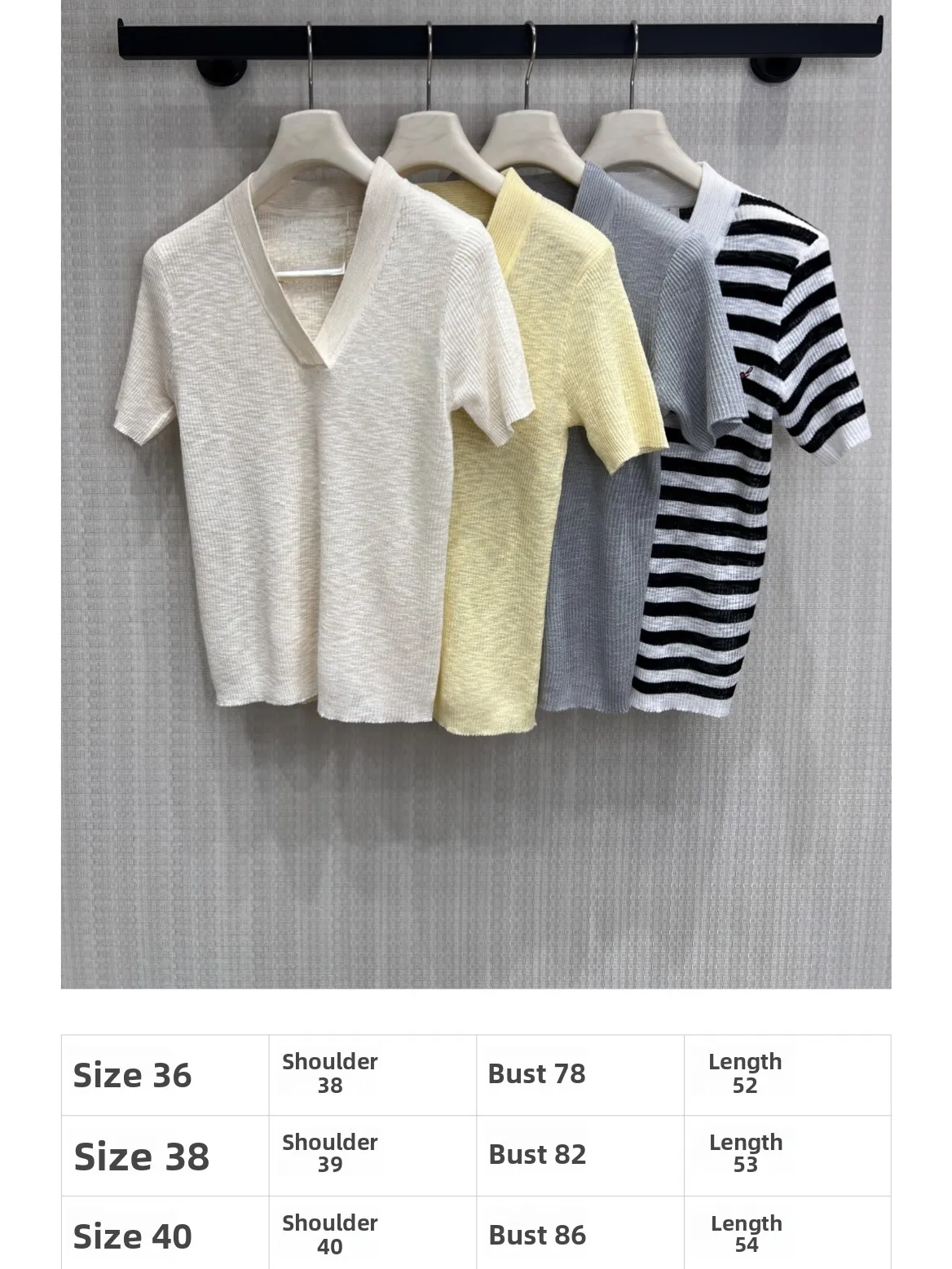 Women's V-neck Short-sleeved Knitted Sweater Loose Slimming Fashionable Versatile Embroidered Striped Color-blocking Style
Women's V-neck Short-sleeved Knitted Sweater Loose Slimming Fashionable Versatile Embroidered Striped Color-blocking Style