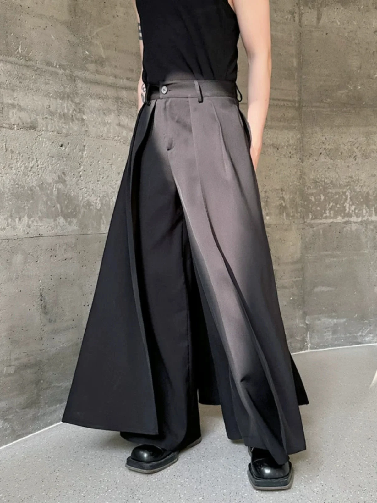 Мужские брюки-юбка Sakamoto с широкими штанинами, повседневные, в пол, трендовые, молодежные, весна 2025
Мужские брюки-юбка Sakamoto с широкими штанинами, повседневные, в пол, трендовые, молодежные, весна 2025