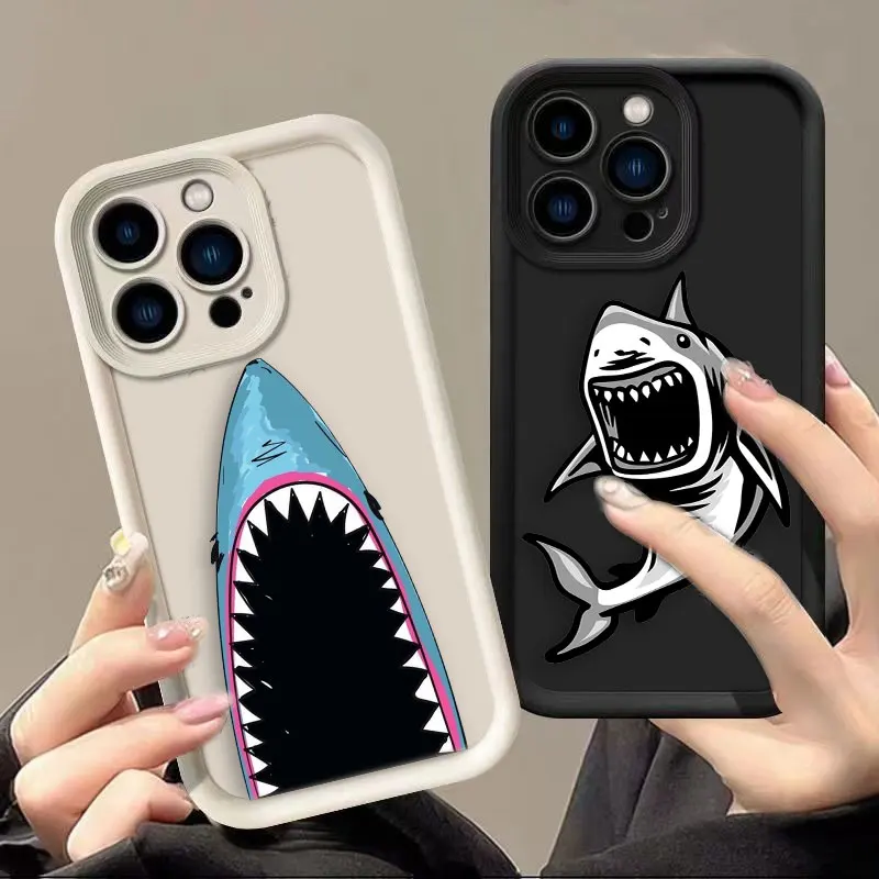 A Ferocious Shark Phone Case For IPHONE APPLE 17 AIR 16 16E 11 12 13 MINI 14 15 8 7 XR Plus Pro Max Silicone Cover Case Funda
A Ferocious Shark Phone Case For IPHONE APPLE 17 AIR 16 16E 11 12 13 MINI 14 15 8 7 XR Plus Pro Max Silicone Cover Case Funda
