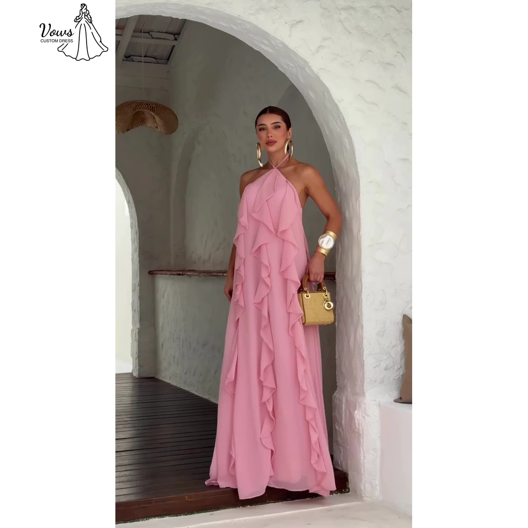 Vows Round Neck Long Elegant Evening Party Dresses for Special Occasions Custom Made Line A Women's Day Dress 2026 Woman Prom
Vows Round Neck Long Elegant Evening Party Dresses for Special Occasions Custom Made Line A Women's Day Dress 2026 Woman Prom