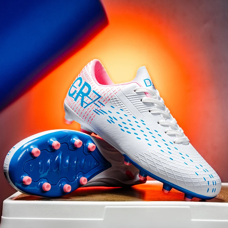 Men Breathable Mesh Football Cleats Anti Slip Spikes Sole Shock Absorbing Comfort Ankle Support Turf Grass OutdoorTrainingSoccer
Men Breathable Mesh Football Cleats Anti Slip Spikes Sole Shock Absorbing Comfort Ankle Support Turf Grass OutdoorTrainingSoccer