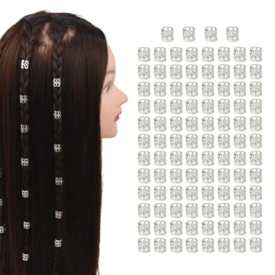 100 Pcs Dreadlocks Beads Hair Braid Rings Metal Cuffs Aluminum Dread Locks for Women Hair Clips Accessories
100 Pcs Dreadlocks Beads Hair Braid Rings Metal Cuffs Aluminum Dread Locks for Women Hair Clips Accessories