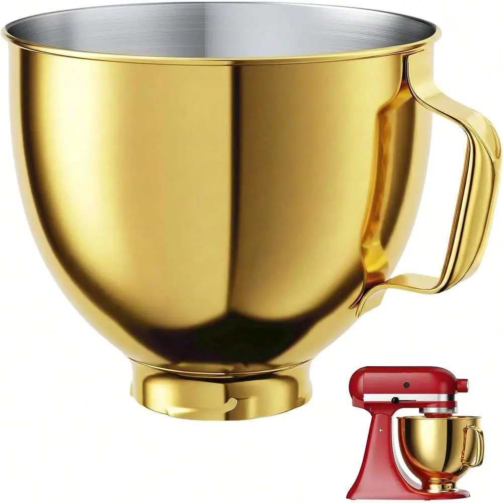 QT Stainl Steel Mixer Bowl Patible With TILTHEAD STAND MIXERS 4.55 Quart, With AntiSlip Handle Prominent Clasp, Stainl Steel Po
QT Stainl Steel Mixer Bowl Patible With TILTHEAD STAND MIXERS 4.55 Quart, With AntiSlip Handle Prominent Clasp, Stainl Steel Po