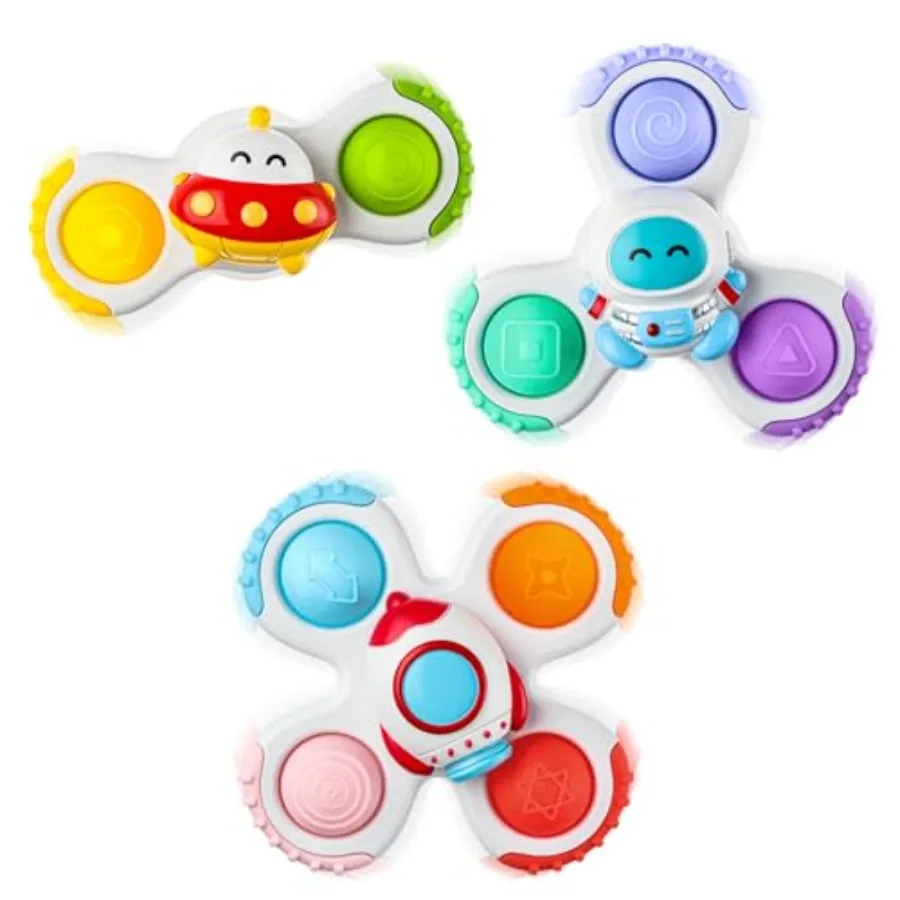 ALASOU 3PCS Pop Suction Cup Spinner Sensory Airplane Travel Toys for 1 Year Old Boy Girl Infant Toddlers Novelty Spinning Tops
ALASOU 3PCS Pop Suction Cup Spinner Sensory Airplane Travel Toys for 1 Year Old Boy Girl Infant Toddlers Novelty Spinning Tops