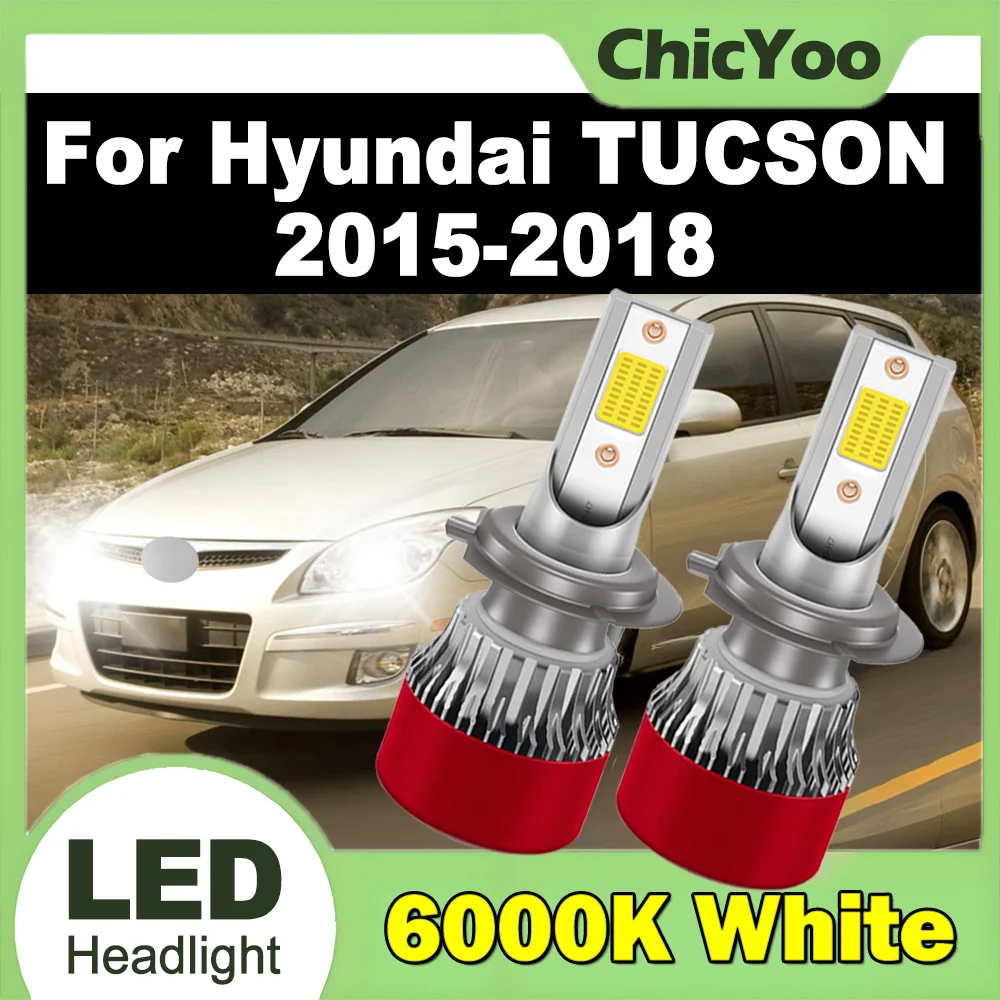 2PCS 150W High Power Turbo Auto Headlamps 30000LM 6000K Super White Car LED Headlight Plug and Play For Hyundai TUCSON 2015-2018
2PCS 150W High Power Turbo Auto Headlamps 30000LM 6000K Super White Car LED Headlight Plug and Play For Hyundai TUCSON 2015-2018