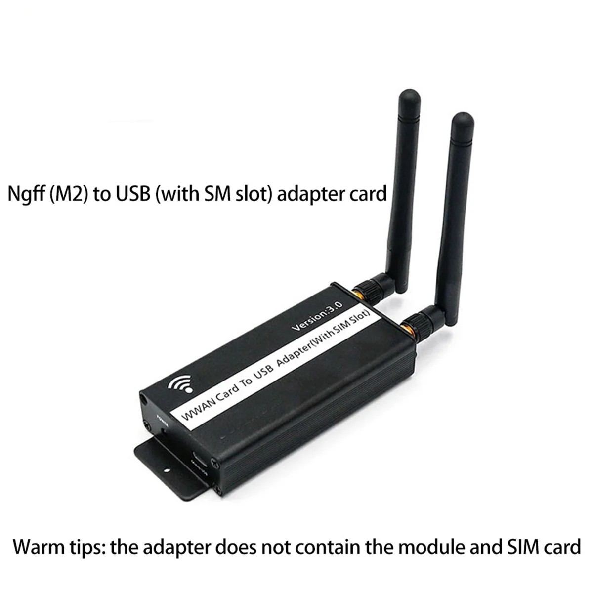 Wireless NGFF M.2 Key B to USB Adapter with Sim Card Slot for WWAN/LTE/4G Module for Desktop/Laptop
Wireless NGFF M.2 Key B to USB Adapter with Sim Card Slot for WWAN/LTE/4G Module for Desktop/Laptop